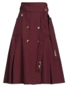 Golden Goose Woman Midi Skirt Burgundy Size S Polyester In Red