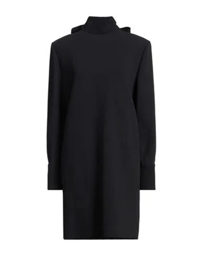 Golden Goose Woman Mini Dress Black Size 8 Viscose, Virgin Wool