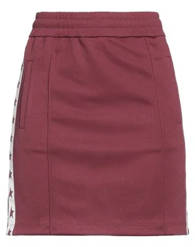 Golden Goose Woman Mini Skirt Burgundy Size Xs Polyester In Pink