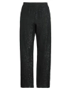 Golden Goose Woman Pants Black Size 16 Linen, Polyamide, Polyester, Viscose