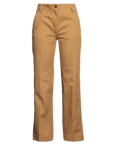 Golden Goose Woman Pants Camel Size 4 Cotton In Beige