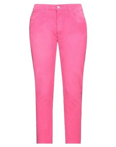 Golden Goose Woman Pants Fuchsia Size 27 Cotton In Pink