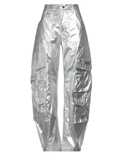 Golden Goose Woman Pants Silver Size 4 Polyamide