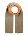 Golden Goose Woman Scarf Military Green Size - Wool, Polyamide, Virgin Wool, Silk