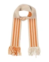 Golden Goose Woman Scarf Tan Size - Wool In Brown