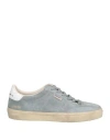 Golden Goose Woman Sneakers Grey Size 8 Leather In Gray