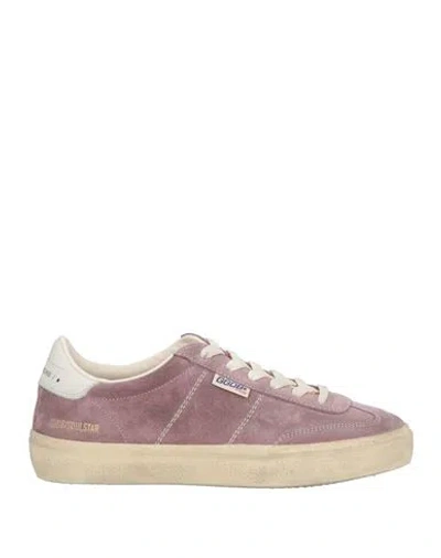 Golden Goose Woman Sneakers Mauve Size 7 Leather In Purple