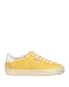 Golden Goose Woman Sneakers Mustard Size 8 Leather In Yellow