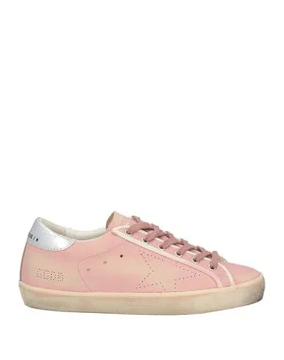 Golden Goose Woman Sneakers Pink Size 7 Leather