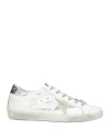 Golden Goose Woman Sneakers White Size 10 Leather In Multi
