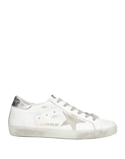 Golden Goose Woman Sneakers White Size 10 Leather In Multi