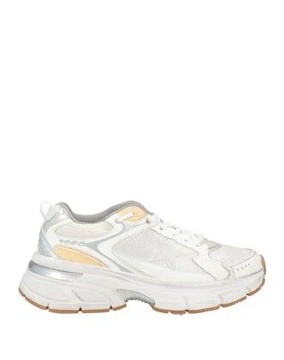 Golden Goose Lightstar Net Mixed Leather Runner Sneakers In White