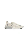 Golden Goose Dad-star Distressed Leather-trimmed Mesh And Suede Sneakers In White