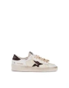 Golden Goose White Stardan Leather Sneakers In White
