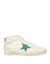 Golden Goose Mid Star Distressed Leather Sneakers