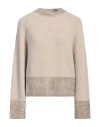 Golden Goose Woman Sweater Beige Size S Wool In Neutral
