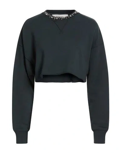 Golden Goose Woman Sweatshirt Charcoal Size L Cotton In Gray