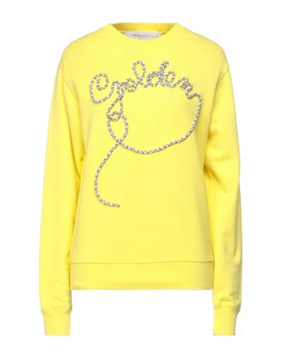 Golden Goose Sweatshirts In Yellow