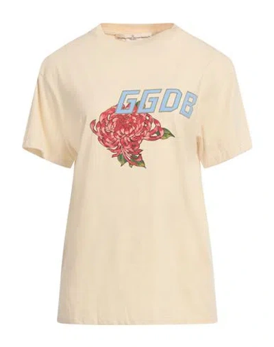 Golden Goose Woman T-shirt Cream Size S Cotton In White