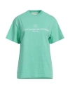 Golden Goose Woman T-shirt Light Green Size S Cotton In Green
