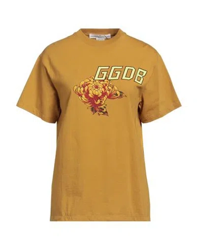 Golden Goose Woman T-shirt Mustard Size S Cotton In Yellow