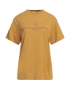 Golden Goose Woman T-shirt Mustard Size S Cotton In Yellow