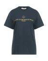 Golden Goose Woman T-shirt Navy Blue Size S Cotton