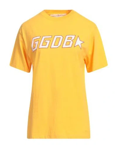 Golden Goose Woman T-shirt Ocher Size S Cotton In Yellow