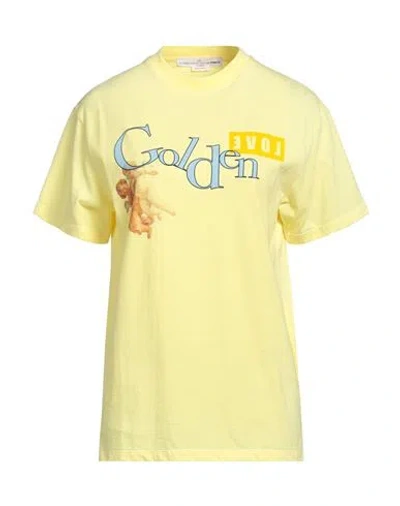 Golden Goose Woman T-shirt Yellow Size S Cotton