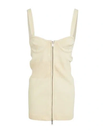 Golden Goose Woman Top Cream Size S Cotton, Polyamide, Elastane In White