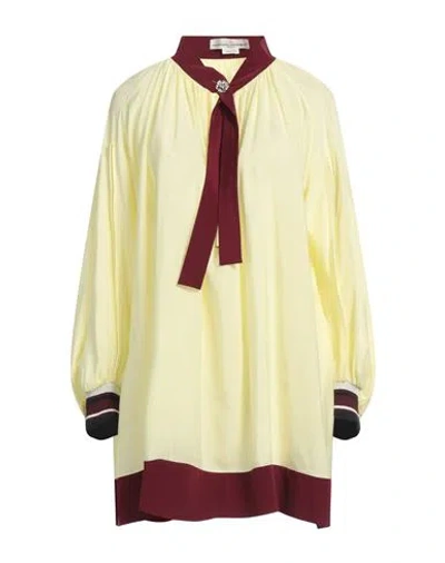 Golden Goose Woman Top Pastel Yellow Size S Viscose, Wool, Metallic Fiber, Polyamide