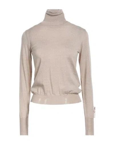 Golden Goose Woman Turtleneck Beige Size Xs Virgin Wool