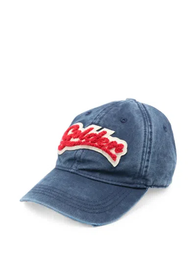 Golden Goose Women's 100% Cotton Hat In Blue