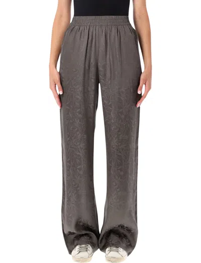 Golden Goose Women's 100% Viscose Trousers In Gray