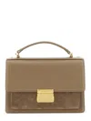 Golden Goose Suede Top Handle Cross-body Bag In Nude