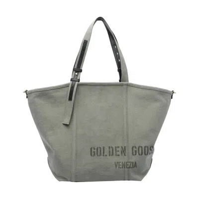 Golden Goose Women 24.7 Ew Logo Canvas Shopping Bag