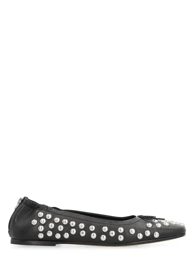 GOLDEN GOOSE WOMEN'S AMY LEATHER BALLET FLATS