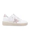Golden Goose Ball Star 2 White Leather Sneakers In Multicolor