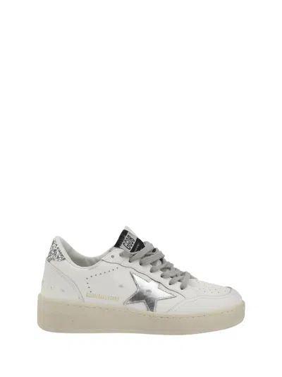 Golden Goose Women Ball Star 2 Sneakers In Silver