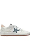 Golden Goose Ball Star Distressed Suede-trimmed Leather Sneakers