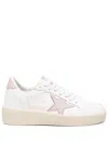 Golden Goose Ball Star 2 White Leather Sneakers In Multicolor