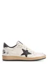 Golden Goose Ballstar Nappa Upper Leather Star And Heel Crack Toe And Spur In White