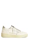 Golden Goose Ball Star 2 Sneakers In White,silver