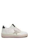 Golden Goose 'ballstar 2' White Low Top Sneakers With Star Patch On The Side And Contrasting Heel In White