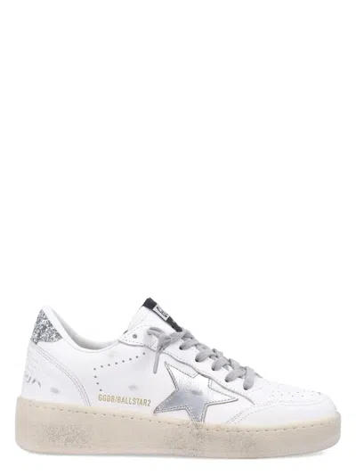 Golden Goose Women's Ballstar 2 Woman's Sneakers In White Silver