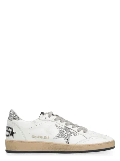 GOLDEN GOOSE WOMEN'S BALLSTAR NAPPA UPPER AND SPUR GLITT SNEAKER