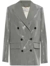 Golden Goose 'laureen' Sequinned Double-breasted Jacket In Animal Print