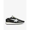 Golden Goose Womens Blk/white Women's Marathon 90167 Runner Leather And Mesh Low-top Trainers In Blk/white