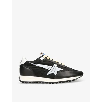 Golden Goose Women's Blk/white Women's Marathon 90167 Runner Leather And Mesh Low-top Trainers