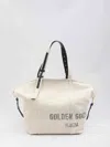 Golden Goose Spacious Beige Handbag With Dual Handles And Adjustable Strap